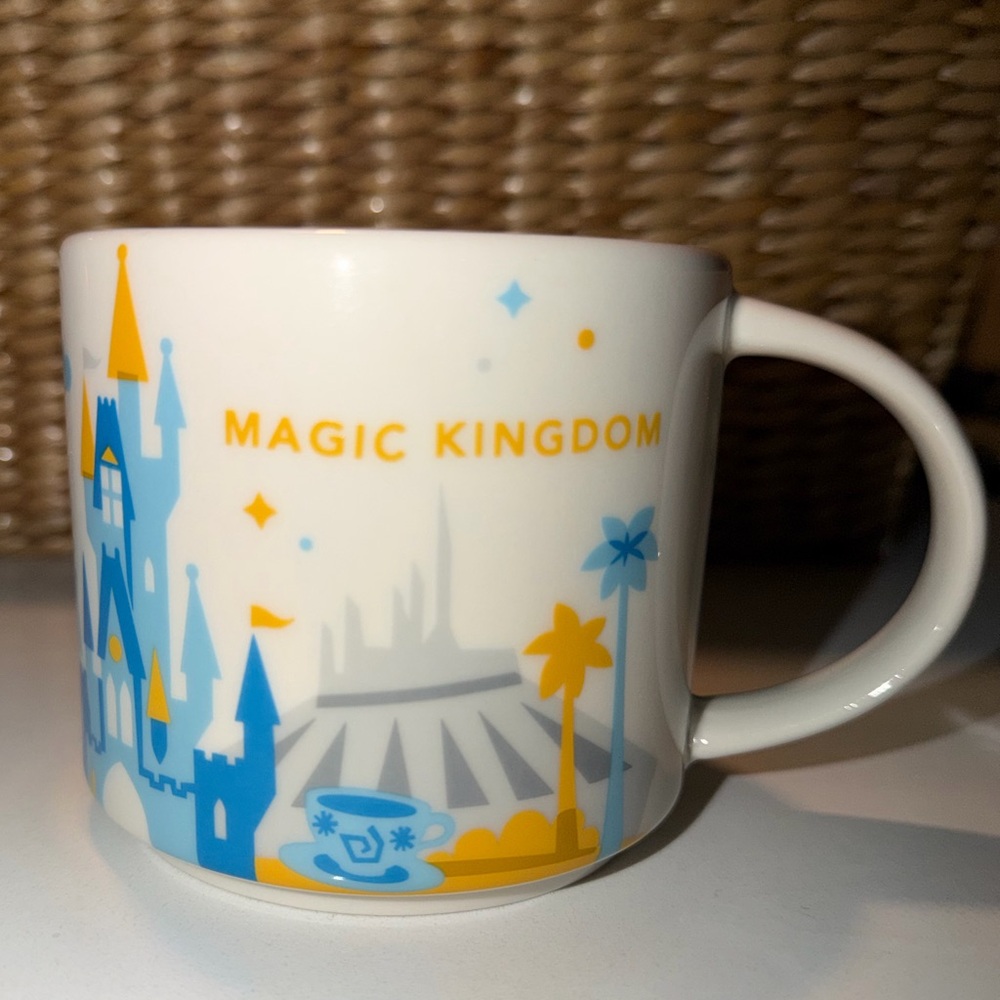 Starbucks Magic Kingdom Ceramic Mug You Are Here Collection Magic Kingdom 14 oz